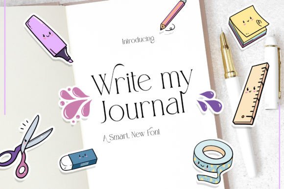 Write My Journal Serif Font By Jupiter Studio