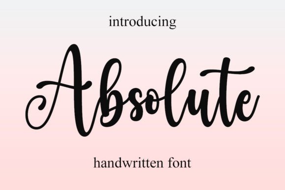 Absolute Script & Handwritten Font By Hardiboy Design