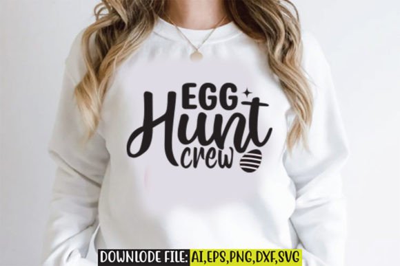 Egg Hunt Crew Graphic T-shirt Designs By Designs_Studio4