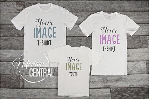 Family Siblings Matching T-Shirts Mockup Graphic Product Mockups By Mockup Central