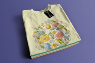 Cute Floral Easter Eggs Bundle Gráfico Diseños de Camisetas Por Zemira 12