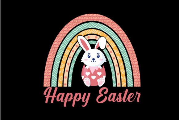 Happy Easter Rainbow SVG Sublimation Graphic Crafts By samiyakhanm68