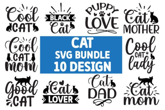 Cat Svg Bundle Graphic Crafts By Trendy CraftSVG