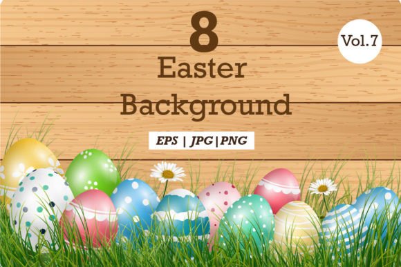 Easter Background Illustration Pack Vol7 Gráfico Ilustraciones Imprimibles Por Ka Design