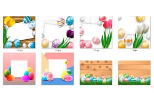 Easter Background Illustration Pack Vol7 Gráfico Ilustraciones Imprimibles Por Ka Design 2