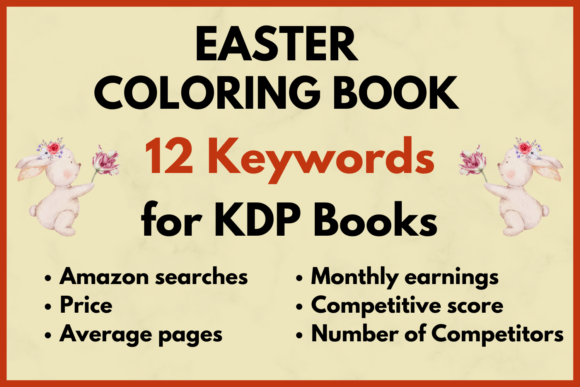 Easter Coloring Book KDP Keyword Res Graphic KDP Keywords By Deleya Design