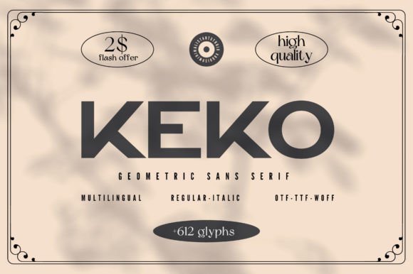 Keko Sans Serif Font By Minimalistartstudio