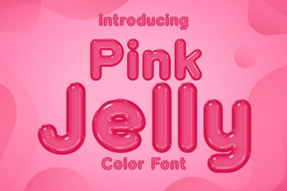 Pink Jelly Color Fonts Font By Fox7