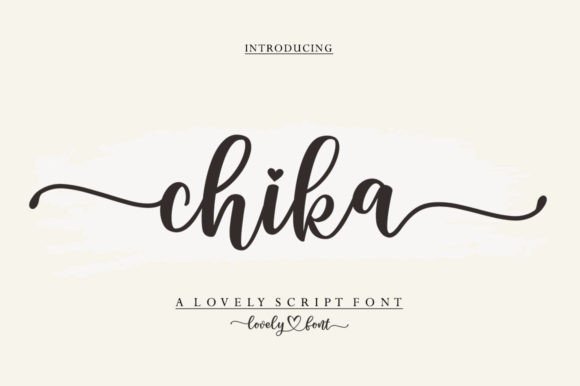 Chika Script & Handwritten Font By Anaya Studio