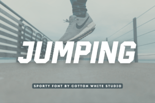 Jumping Display Font By Cotton White Studio 1