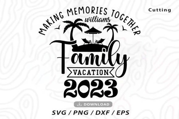 Making Memories Together Family Vacation Afbeelding Crafts Door Ya_Design Store