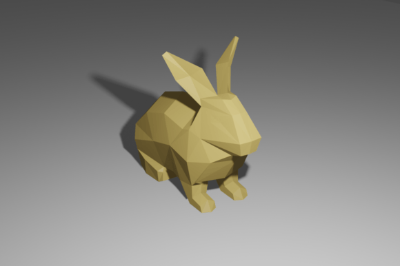 Sitting Rabbit PaperCraft Template Grafik 3D Formen Von Botjen