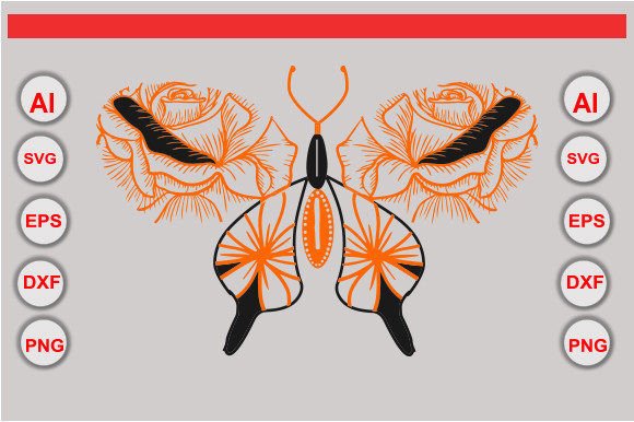 Butterfly Graphic Crafts By creative bundle