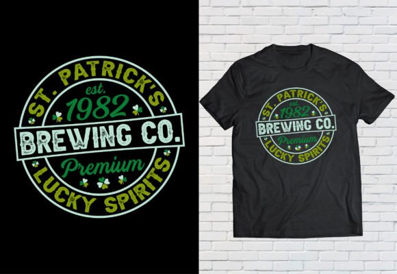 St.Patrick's Brewing Co Premium T-shirt Graphic T-shirt Designs By bipulb801