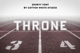 Throne Display Font By Cotton White Studio 1