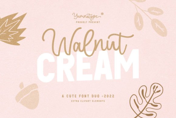 Walnut Cream Display Font By Yumna_Type