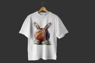 Cute Easter Basketball Cliparts Bundle Gráfico Diseños de Camisetas Por Zemira 15