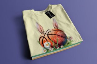 Cute Easter Basketball Cliparts Bundle Gráfico Diseños de Camisetas Por Zemira 10