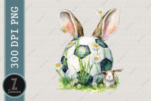 Cute Easter Football Cliparts Bundle Gráfico Diseños de Camisetas Por Zemira 11
