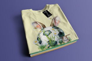 Cute Easter Football Cliparts Bundle Gráfico Diseños de Camisetas Por Zemira 13