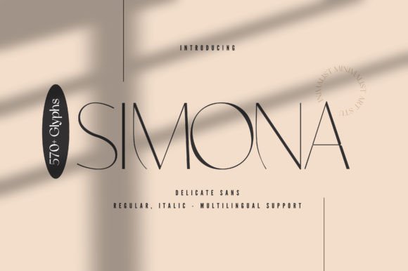 Simona Sans Serif Font By Minimalistartstudio