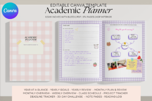 Updated Canva Academic Planner Template Graphic KDP Interiors By Celine Art 2