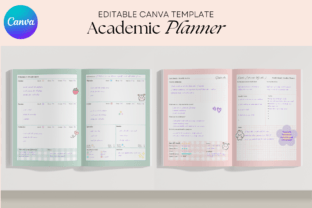 Updated Canva Academic Planner Template Graphic KDP Interiors By Celine Art 3