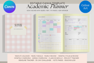 Updated Canva Academic Planner Template Graphic KDP Interiors By Celine Art 6