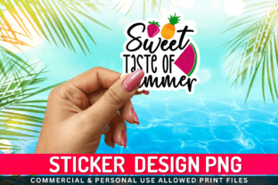 Sweet Taste of Summer Sticker Png Desgin Gráfico Manualidades Por Regulrcrative