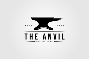 Anvil Blacksmith Vintage Isolated Logo Gráfico Logotipos Por ikershandy 2