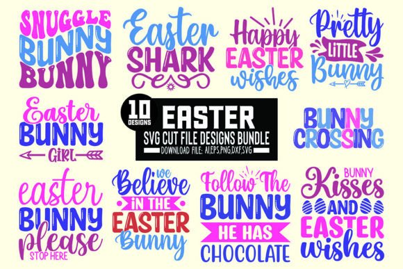 Easter Svg Designs Bundle Graphic T-shirt Designs By Designs_Studio4