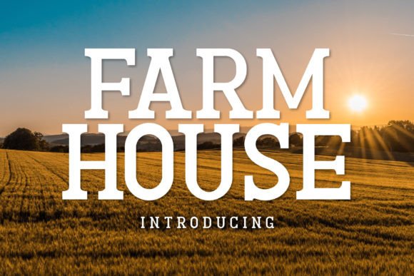 Farmhouse Fontes Slab Serif Fonte Por Fox7