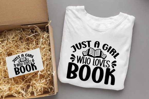 Just a Girl Who Loves Books /Book Design Grafika Projekty Koszulek Przez svgdesignsstore07