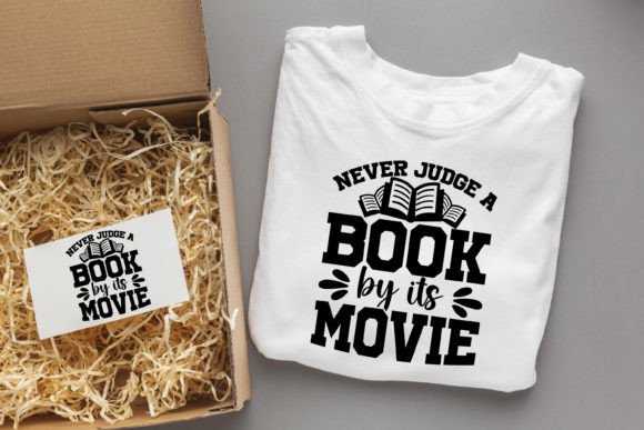 Never Judge a Book by Its Movie Grafika Projekty Koszulek Przez svgdesignsstore07