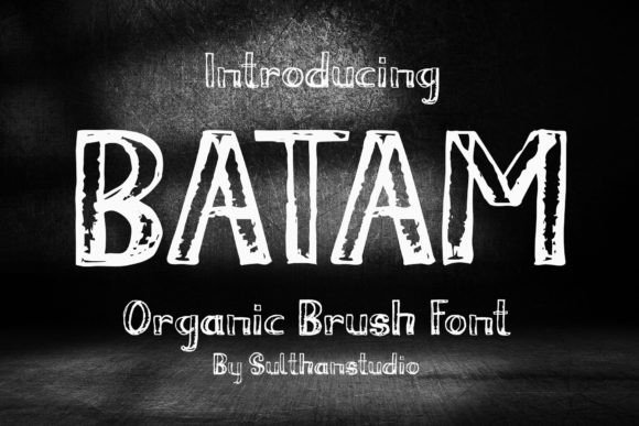 Batam Brush Display Font By Sulthan Studio