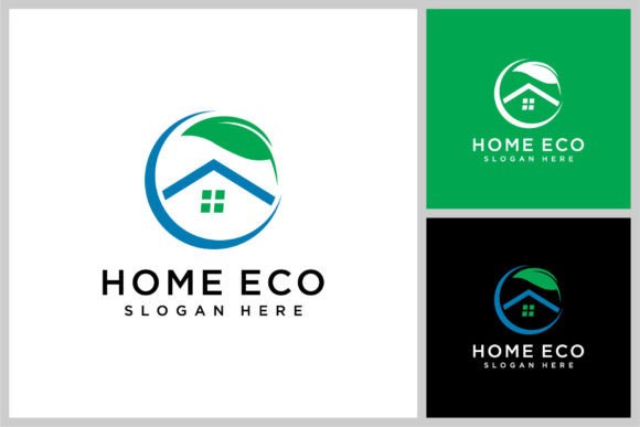 Home Eco Logo Vector Design Template Grafik Logos Von dunia8103