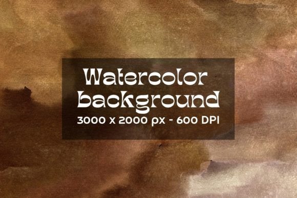 Brown Watercolor Digital Paper Graphic Backgrounds By Art's and Patterns