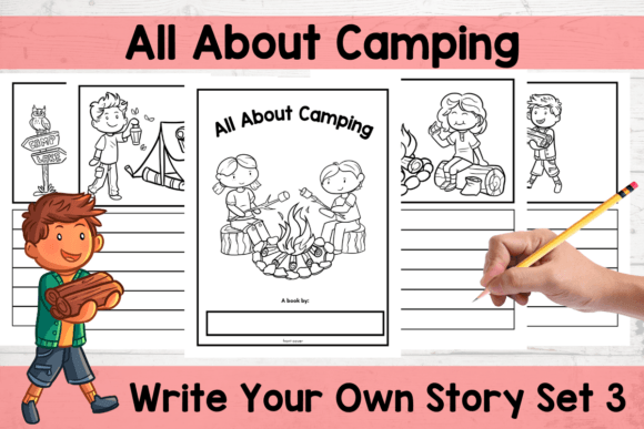 All About Camping Writing Unit Gráfico Primer curso Por MessyBeautifulFun