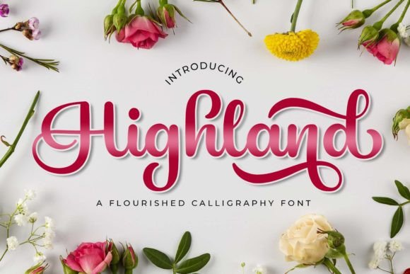Highland Script & Handwritten Font By Doehantz Studio
