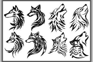 Wolf Clipart Bundle Graphic Print Templates By Inky Scrap 2