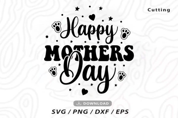 Happy Mother’s Day Svg, Gráfico Diseños de Camisetas Por Ya_Design Store