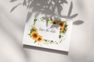 Watercolor Sunflower Clipart Bouquet PNG Graphic Illustrations By WatercolorGardens 5