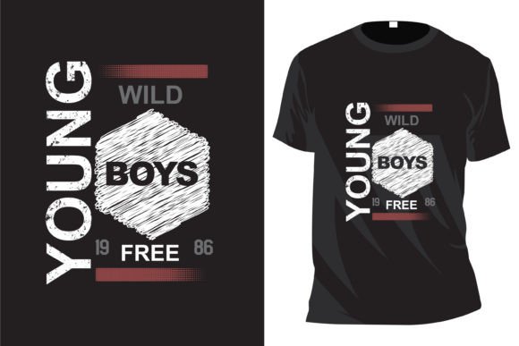 Young Boy and Wild Free Graphic T-shirt Designs By Creative Tees