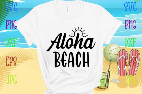 Aloha Beach Illustration Artisanat Par Mega