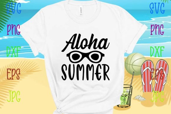 Aloha Summer Illustration Artisanat Par Mega