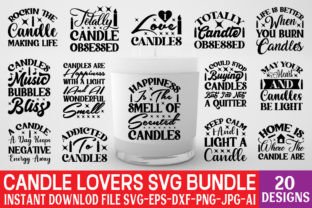 CANDLE LOVERS SVG BUNDLE Graphic Crafts By GoSVG 1