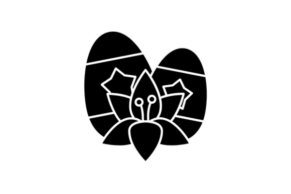 Easter Lily Glyph Icon Grafica Icone Di larsonline
