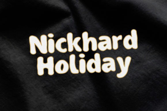 Nickhard Holiday Skript-Schriftarten Schriftart Von Nickhard