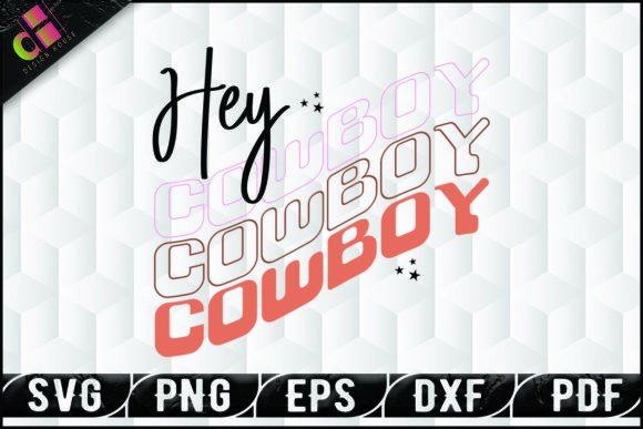 Western Cowboy Retro Quote SVG Design Gráfico Plantillas de Impresión Por designhouse