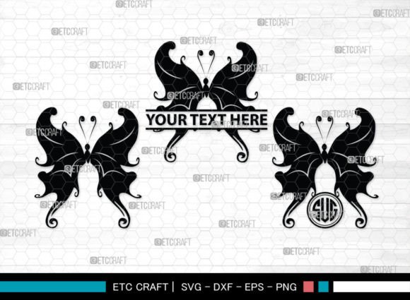 Butterfly Monogram, Butterfly SVG Graphic Crafts By Pixel Elites